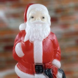 VINTAGE 1968 EMPIRE PLASTIC 13" CHRISTMAS SANTA BLOW MOLD MADE IN USA